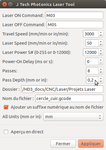 plugin Inkscape J photonics laser tool