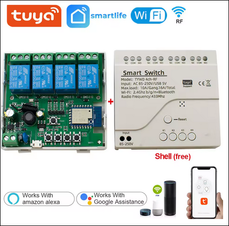 Module TYWD 4CH RF Tuya