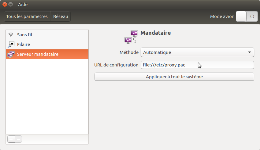 Config Proxy Ubuntu