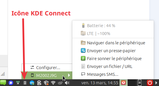 kde connect 8